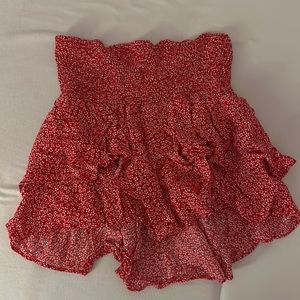 adika red and white skirt! size small